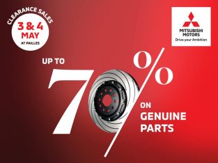 Mitsubishi – Clearance Sales up to 70% off 3-4 May 2019