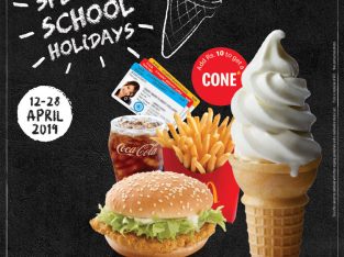 McDonald’s – Holiday offer – Get a FREE ICECREAM CONE  for an extra Rs 10 when you are buying any EVM or LVM