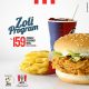 KFC – Get a Rounder or Zinger meal for Rs. 159 as from the 12th to the 29th April