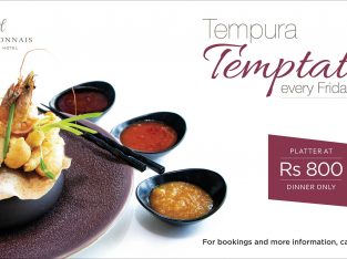 Labourdonnais Waterfront Hotel – Tempura Temptation every friday Rs 800