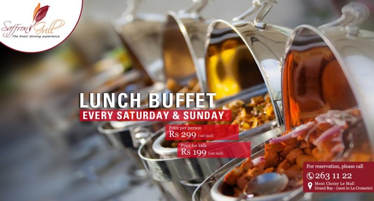 Saffron Grill – 04th & 05th MAY 2019 WEEKEND SPL LUNCH BUFFET Rs 299