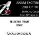 Anam Clothing – up to 50% OFF till 10 May 19