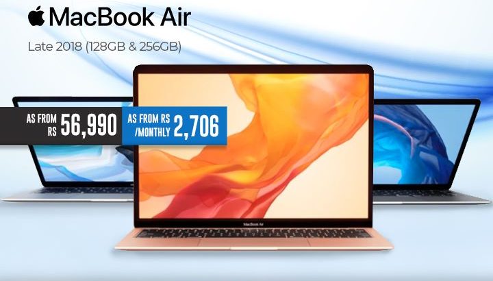 PriceGuru – Macbook Air Late 2018 128GB & 256GB Rs 56,990