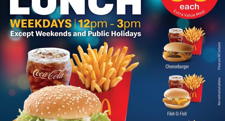 McDonald’s – McValue Lunch at Rs99