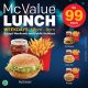 McDonald’s – McValue Lunch at Rs99