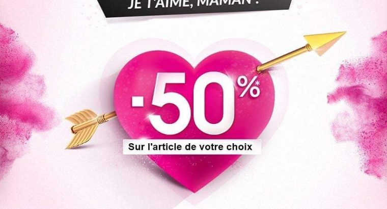 TATI  – Jusqu’au 26 mai 2019 -50% sur l’article de votre choix