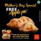 McDonald’s – Buy any Large Value Meal and get a free Apple Pie