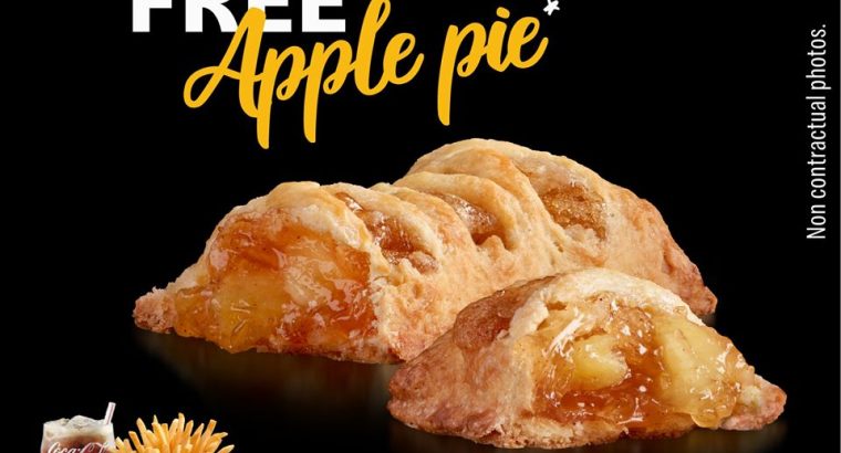 McDonald’s – Buy any Large Value Meal and get a free Apple Pie