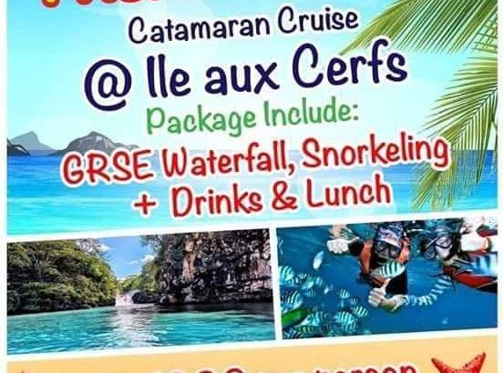 Sud Sauvage Adventure – Catamaran cruise Ile Aux Cerfs at Rs 1,200