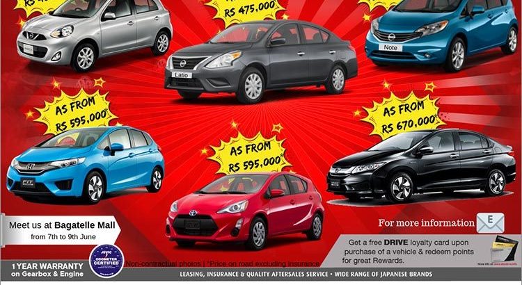 Ginza Motors – Driving Deals as from Rs 435,000*