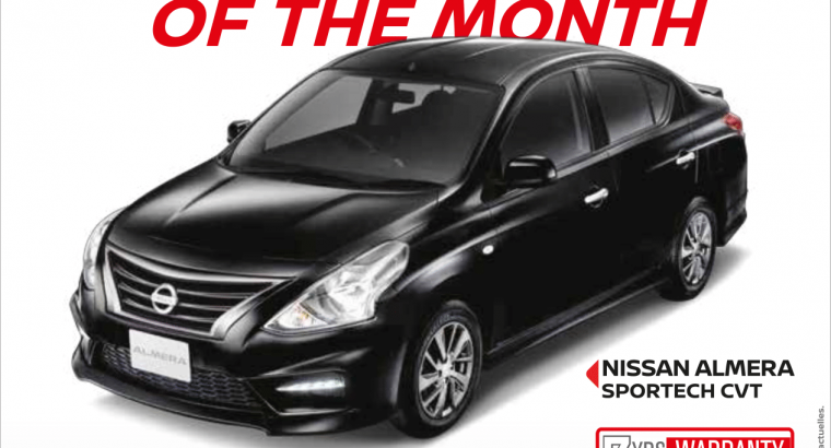 Nissan Mauritius – Deal of the Month Nissan Almera Rs 798,000