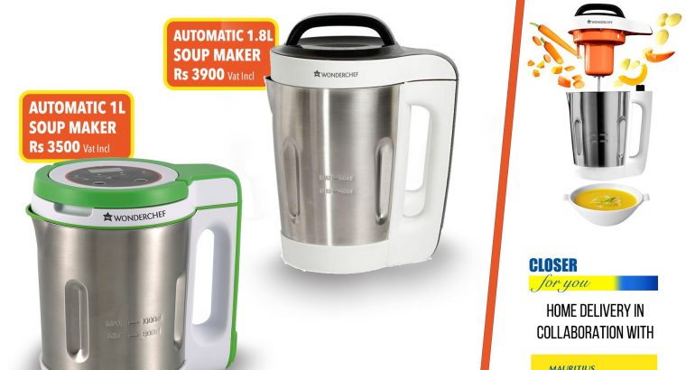 Wonderchef Mauritius – Automatic Soup Maker from Rs 3500