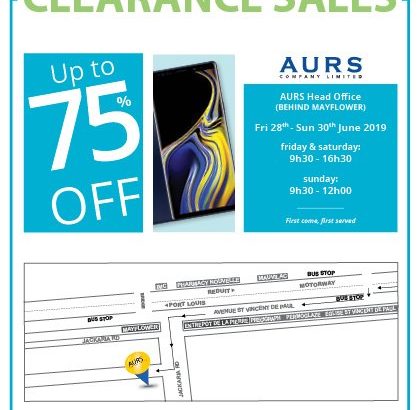 AURS – CLEARANCE SALES on domestic appliances and electronics