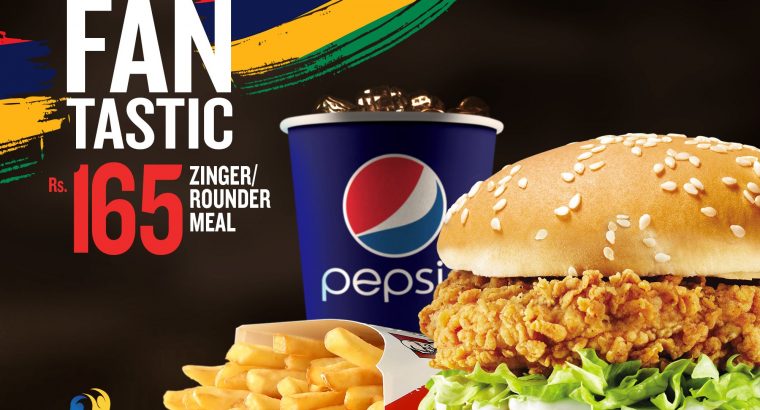 KFC Maurice – Rounder/Zinger meal for Rs 165 only.