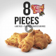 KFC Maurice – 4 large and 4 small (Drumsticks and Wings) for Rs 235* only