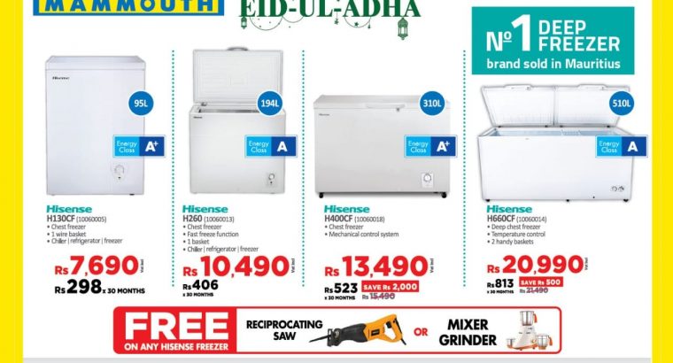 Hisense Mauritius – Freezer Promo