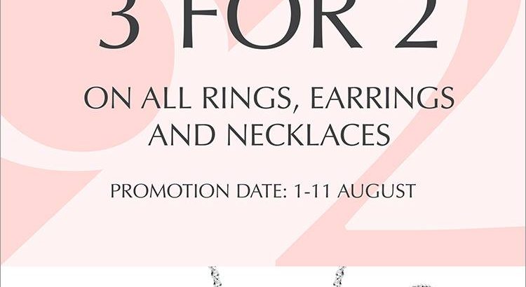 Pandora Caudan Waterfront – 3 for 2