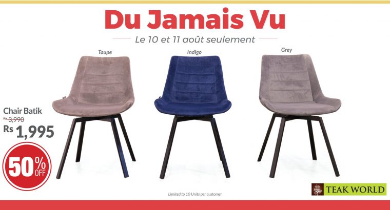 Teak World – réductions allant jusqu’à -50% sur TOUS nos produits