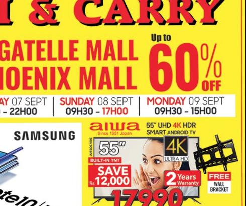 Cash & Carry – Anniversary Sale