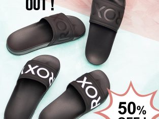 Roxy – slides are at 50% OFF