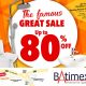 Batimex – The famous great sale is back only at Phoenix Central up to 80%