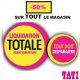 Tati – Liquidation TOTALE -50% sur TOUT le magasin  Fermeture Définitive