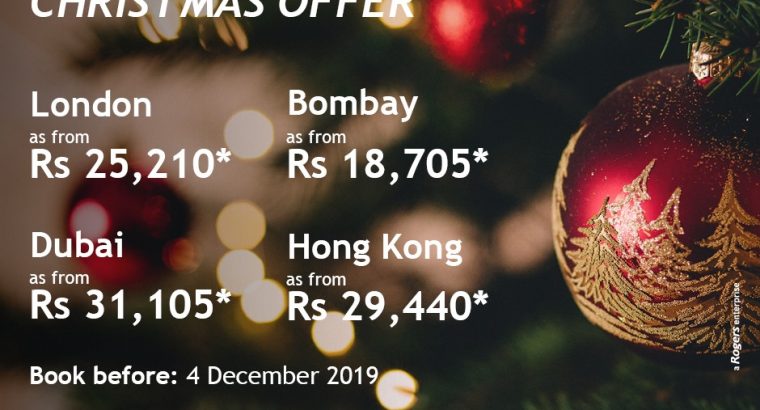 BlueSky Mauritius – Air Mauritius Christmas Offer