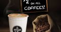 Artisan Coffee Mauritius – ½ price off on all it’s coffee-based beverages from the 25th until the 30th Nov