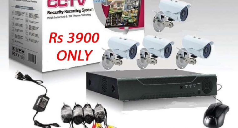 Winshaye Ltd. – CCTV Camera FULL Kit 4CH @ Rs 3900 ONLY