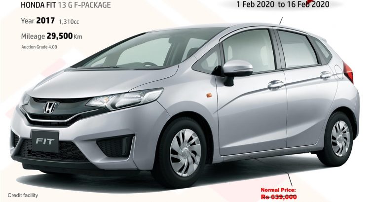 Express Auto – Honda FIT 13 G F-PACKAGE – Year 2017 1,310cc