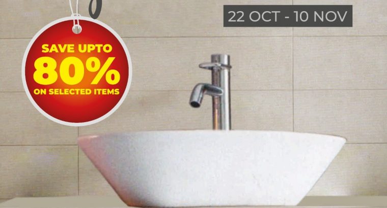 Lising & Co Ltd  – UP T0 80 % PROMOTION on Tiles & Sanitaryware