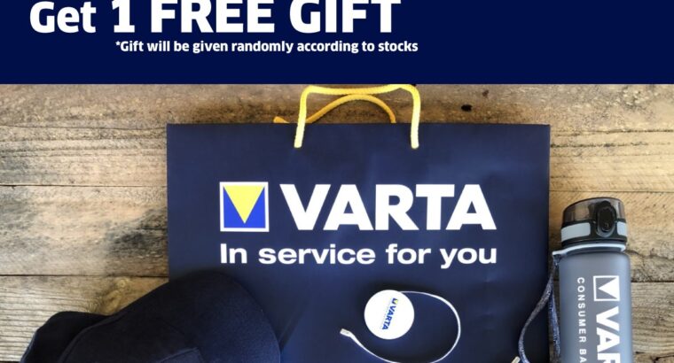 Scott Home Delivery – FREE GIFT ALERT upon purchase of Varta product