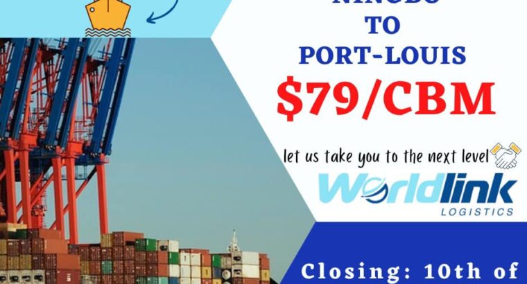 Worldlink Logistics LTD – China Import Rate USD 79 cbm