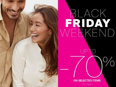 Enjoy Black Friday deals this week-end with up to 70% off a great selection of items at Esprit