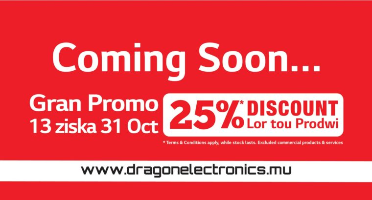 Dragon Electronics – Sale – 25%