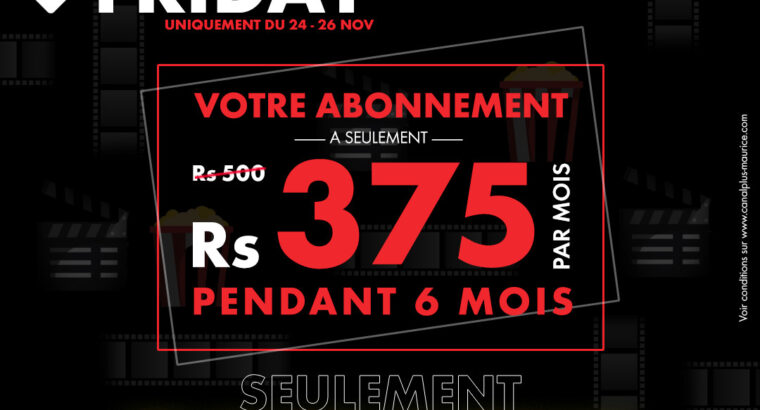 Canal+ Black Friday Rs 375
